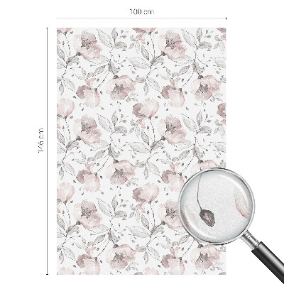 Dekorplast till fönster mosaik Rosenblad