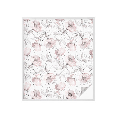 Dekorplast till fönster mosaik Rosenblad