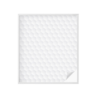 Frostad fönsterfilm med färgat mönster Vit mosaik