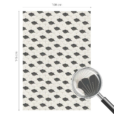 Solfilm fönster insynsskydd Kontrasterande fläktar