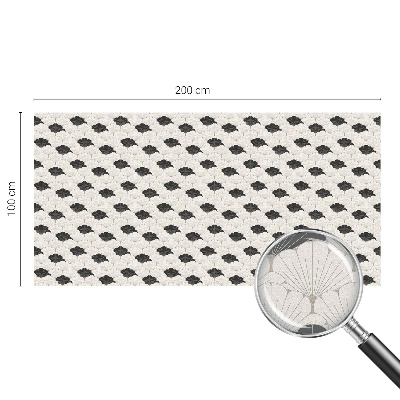 Solfilm fönster insynsskydd Kontrasterande fläktar