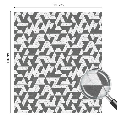 Frostad fönsterfilm med färgat mönster Geometriska illusioner