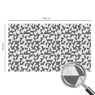 Frostad fönsterfilm med färgat mönster Geometriska illusioner