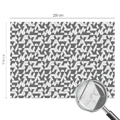 Frostad fönsterfilm med färgat mönster Geometriska illusioner