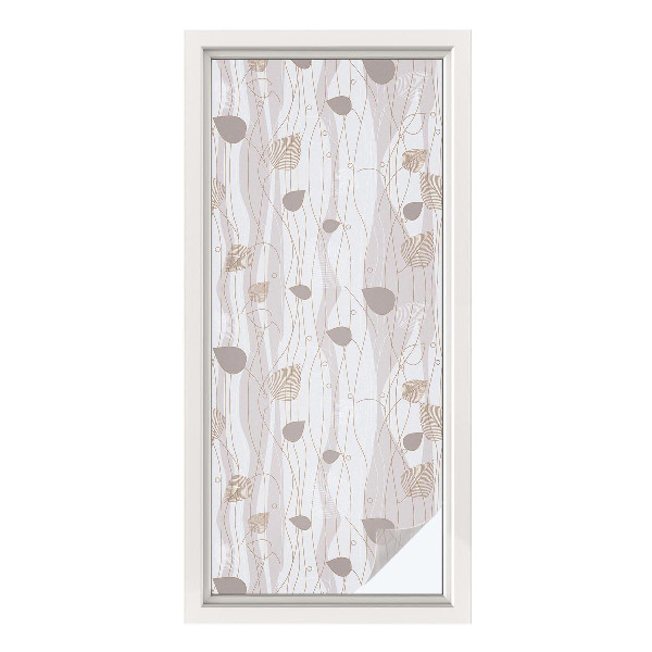 Frostfilm med dekorativt mönster Eleganta blad