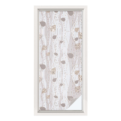 Frostfilm med dekorativt mönster Eleganta blad