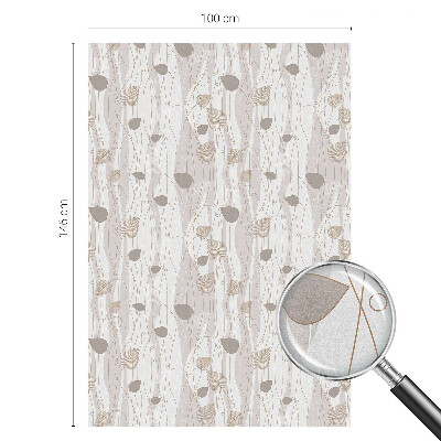 Frostfilm med dekorativt mönster Eleganta blad