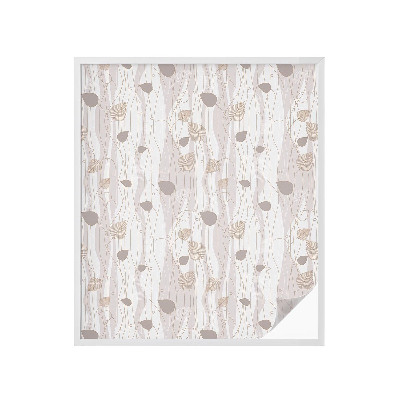 Frostfilm med dekorativt mönster Eleganta blad