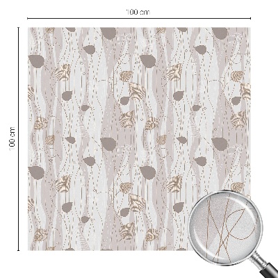 Frostfilm med dekorativt mönster Eleganta blad