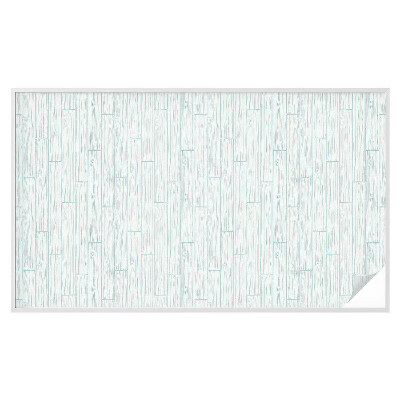 Frostad fönsterfilm med färgat mönster Trämönster