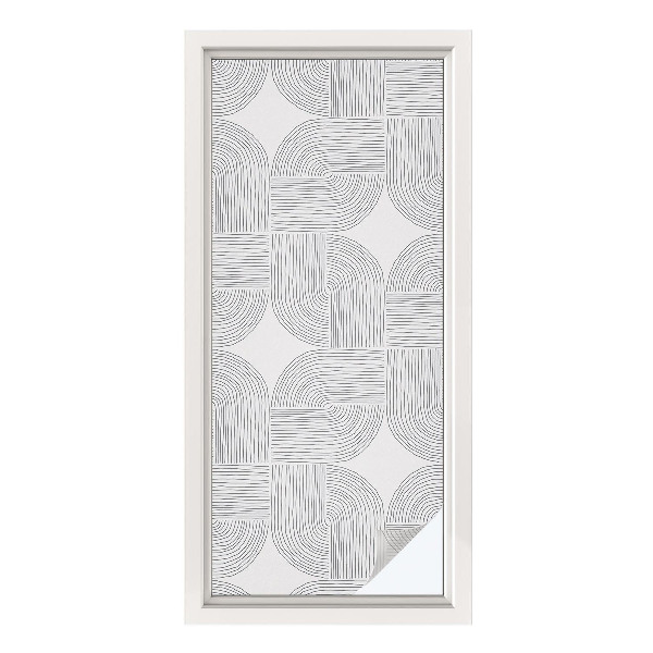 Frostfilm med dekorativt mönster Fredlig symmetri