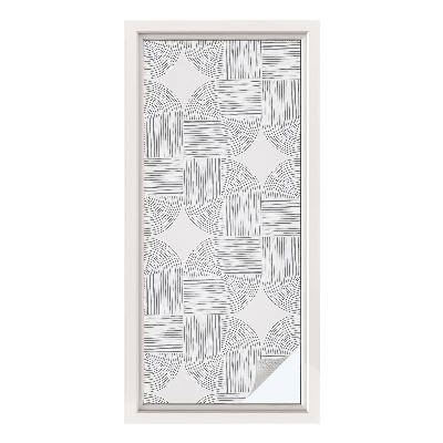 Frostfilm med dekorativt mönster Fredlig symmetri