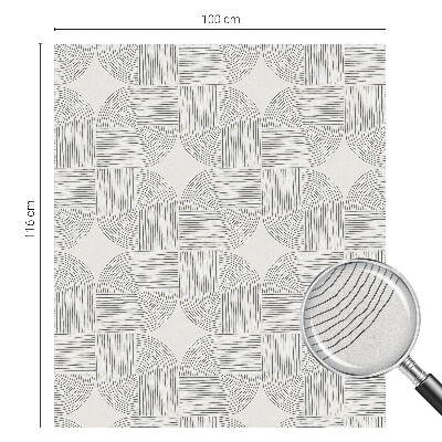 Frostfilm med dekorativt mönster Fredlig symmetri