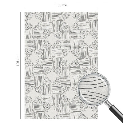 Frostfilm med dekorativt mönster Fredlig symmetri