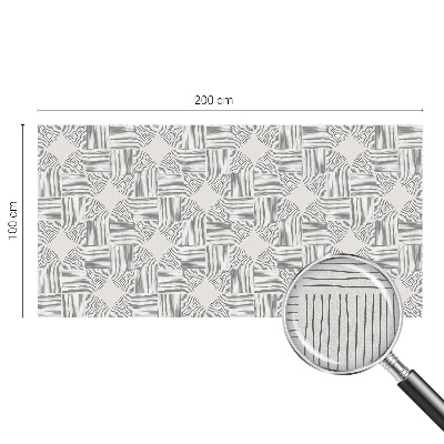 Frostfilm med dekorativt mönster Fredlig symmetri