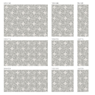 Frostfilm med dekorativt mönster Fredlig symmetri