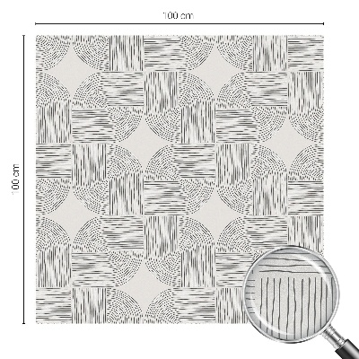 Frostfilm med dekorativt mönster Fredlig symmetri