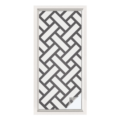 Fönsterfilm med mosaikmönster Sammanflätade rektanglar