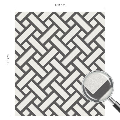 Fönsterfilm med mosaikmönster Sammanflätade rektanglar