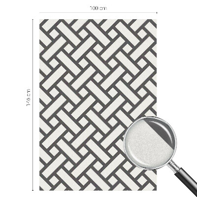 Fönsterfilm med mosaikmönster Sammanflätade rektanglar