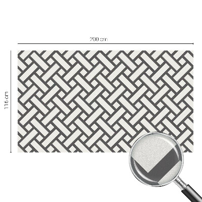 Fönsterfilm med mosaikmönster Sammanflätade rektanglar