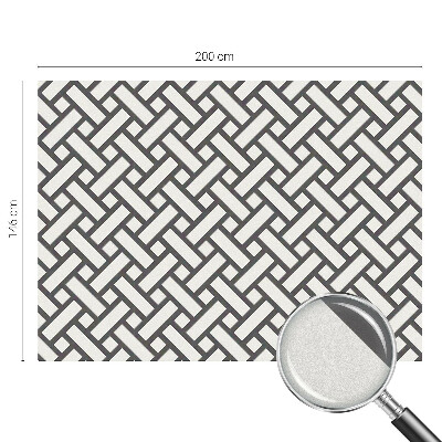 Fönsterfilm med mosaikmönster Sammanflätade rektanglar