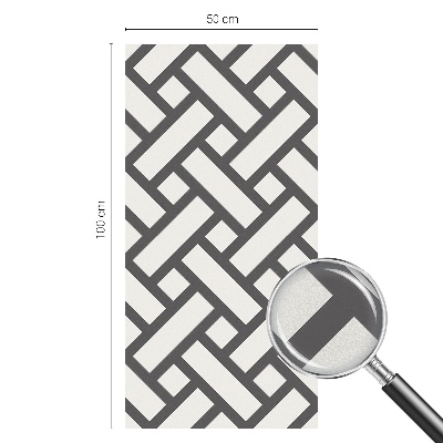 Fönsterfilm med mosaikmönster Sammanflätade rektanglar