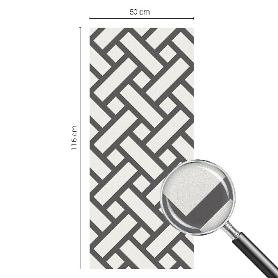 Fönsterfilm med mosaikmönster Sammanflätade rektanglar