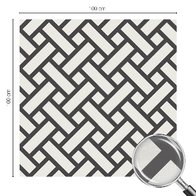 Fönsterfilm med mosaikmönster Sammanflätade rektanglar