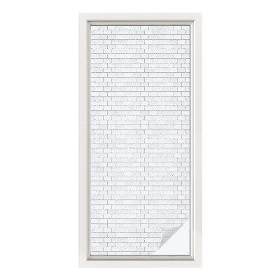 Solfilm fönster insynsskydd Tegelstruktur