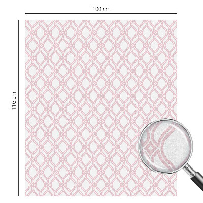 Dekorplast till fönster mosaik Rosa linjer