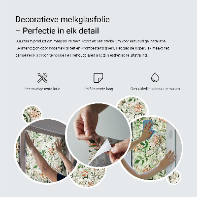 Dekorplast till fönster mosaik Rosa linjer