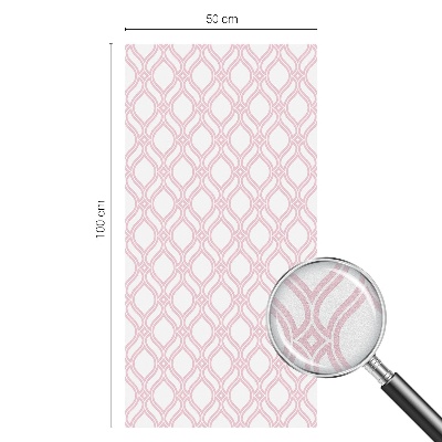 Dekorplast till fönster mosaik Rosa linjer