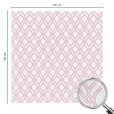 Dekorplast till fönster mosaik Rosa linjer