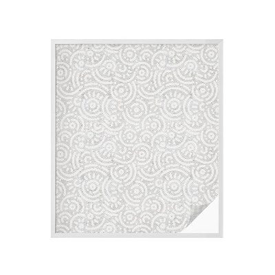 Fönsterfilm med mosaikmönster Geometrisk abstraktion