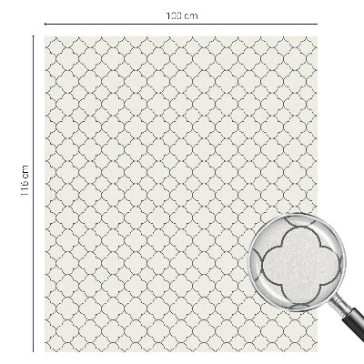 Frostad fönsterfilm med färgat mönster Enkel elegans