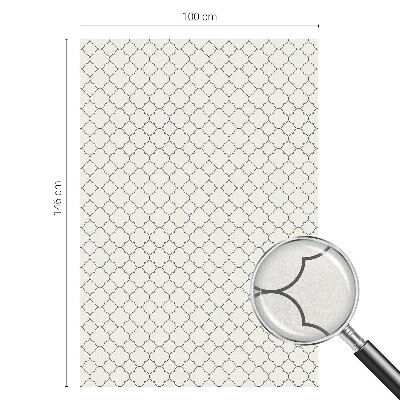 Frostad fönsterfilm med färgat mönster Enkel elegans