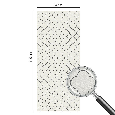 Frostad fönsterfilm med färgat mönster Enkel elegans