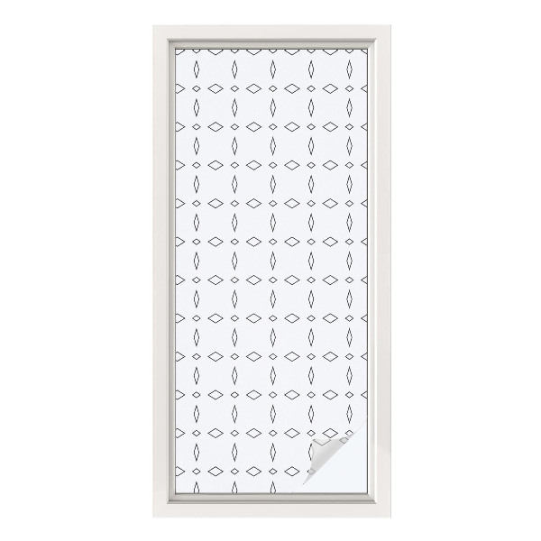 Dekorplast till fönster mosaik Rombformer