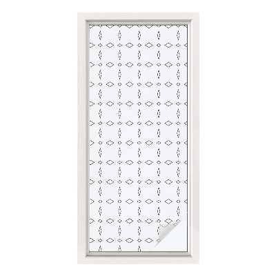 Dekorplast till fönster mosaik Rombformer