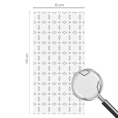 Dekorplast till fönster mosaik Rombformer