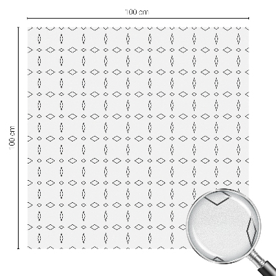 Dekorplast till fönster mosaik Rombformer