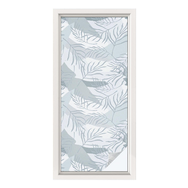 Frostad fönsterfilm med färgat mönster Subtila blad