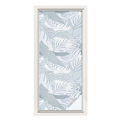 Frostad fönsterfilm med färgat mönster Subtila blad