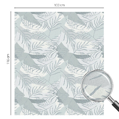 Frostad fönsterfilm med färgat mönster Subtila blad