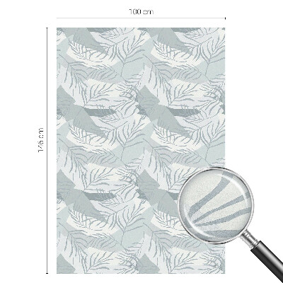 Frostad fönsterfilm med färgat mönster Subtila blad