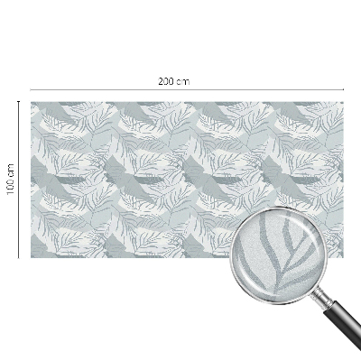 Frostad fönsterfilm med färgat mönster Subtila blad