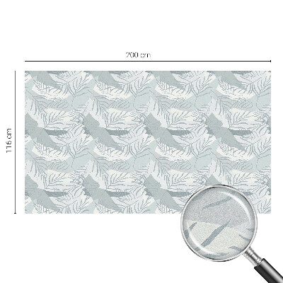 Frostad fönsterfilm med färgat mönster Subtila blad