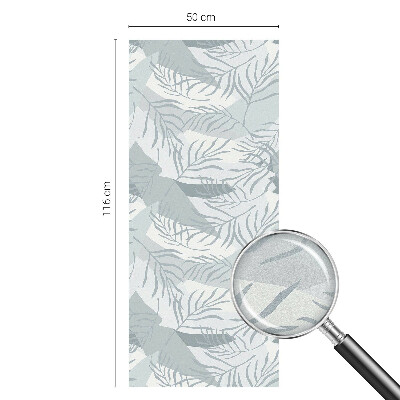 Frostad fönsterfilm med färgat mönster Subtila blad