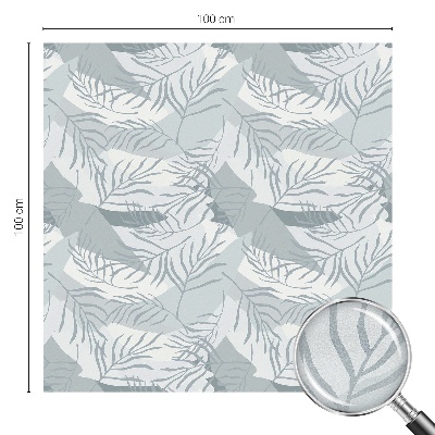 Frostad fönsterfilm med färgat mönster Subtila blad